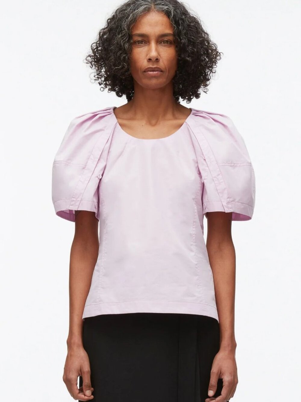 3.1 PHILIP LIM Bloom Sleeve Scoop Neck Top EUC